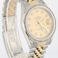 Rolex DateJust Two-Tone 18k Gold Steel Champagne Linen DIAMOND 36mm 16233 Watch