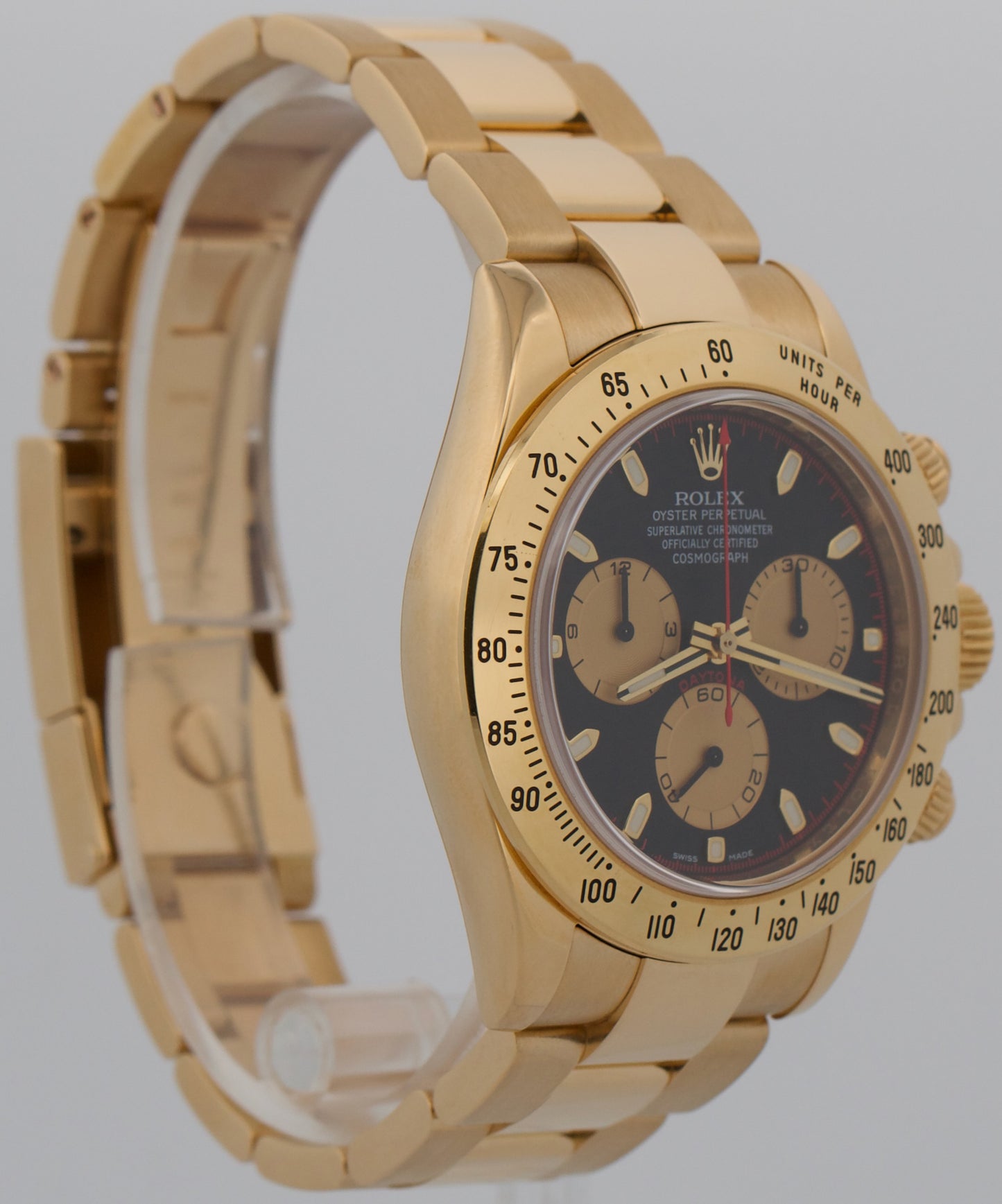 2010 PAPERS Rolex Daytona Cosmograph NEWMAN Black 18K Gold 40mm 116528 BOX
