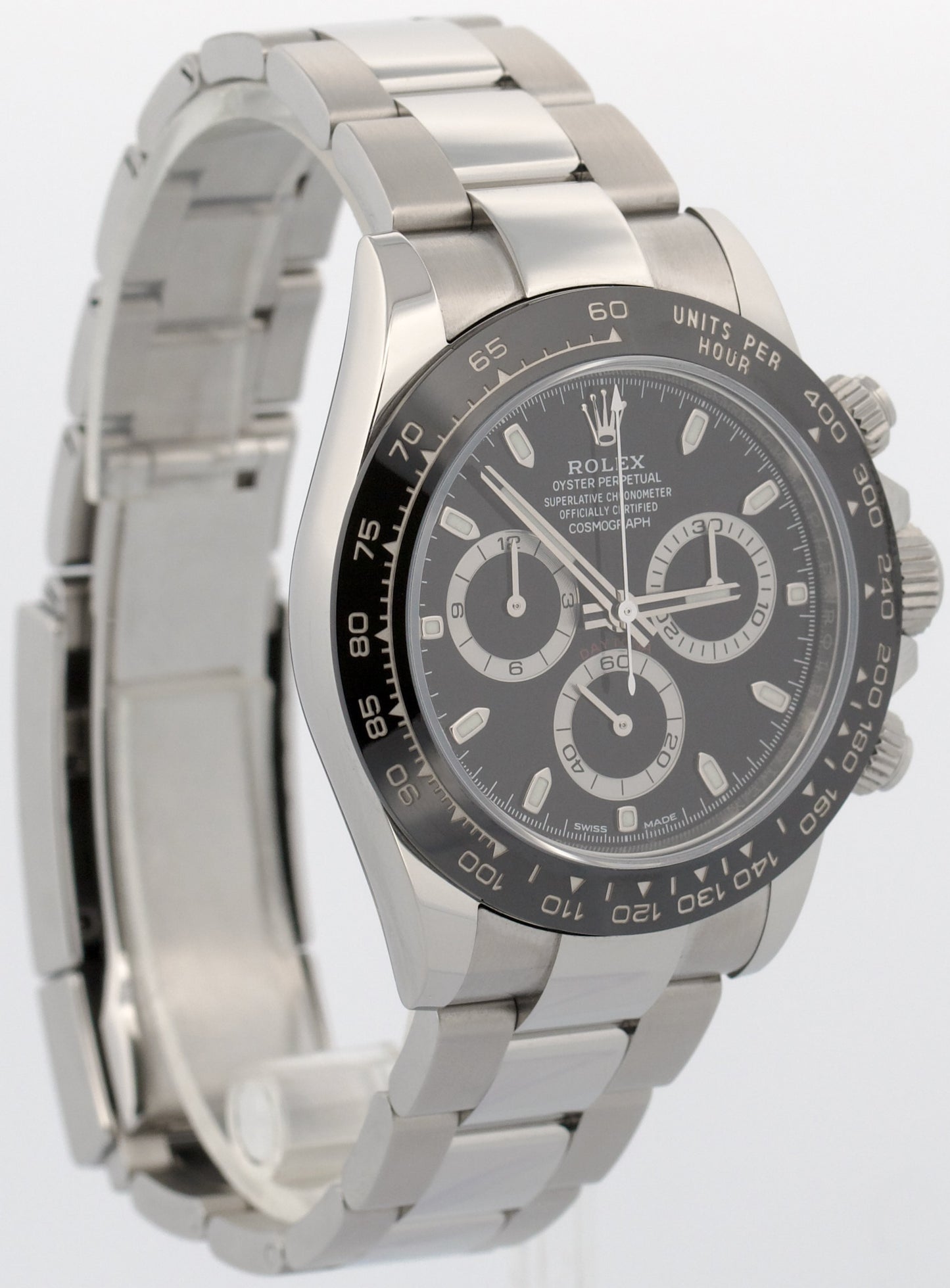 Rolex Daytona Cosmograph BLACK Stainless Steel Ceramic 40mm 116500 LN Watch