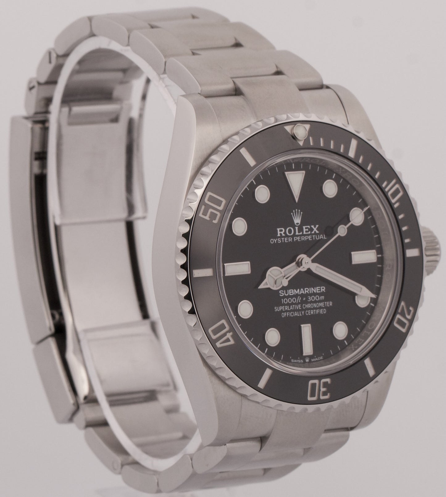 2022 PAPERS Rolex Submariner No-Date BLACK Steel 41mm 124060 LN Watch BOX