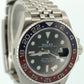 STICKERED Rolex GMT-Master II 40mm PEPSI Red Blue JUBILEE 126710 BLRO BOX