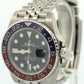 STICKERED Rolex GMT-Master II 40mm PEPSI Red Blue JUBILEE 126710 BLRO BOX