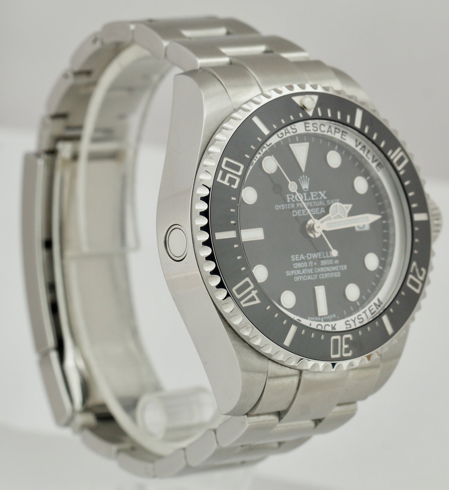 Rolex Sea-Dweller Deepsea PAPERS Steel 44mm Black Ceramic Watch 116660 B+P