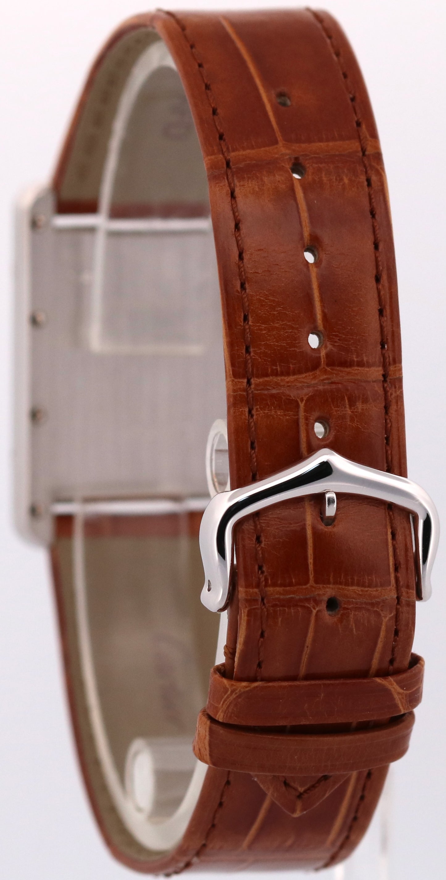 2026 SERVICE Cartier Tank Louis 23mm x 30mm 18K White Gold Leather 2678 W1540956