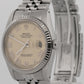 PAPERS Rolex DateJust CREAM ROMAN 36mm Steel 18K Gold JUBILEE 16234 Watch BOX