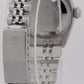 Ladies Rolex DateJust 26mm BLACK DIAMOND Stainless Steel JUBILEE Watch 6916
