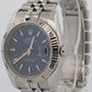 Rolex DateJust Turn-O-Graph Thunderbird BLUE Red Steel Jubilee REHAUT 18K 116264