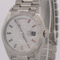 PAPERS Rolex Day-Date 18K GOLD FACTORY PAVE RAINBOW DIAMOND SAPPHIRE 128239 BOX