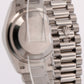 PAPERS Rolex Day-Date 18K GOLD FACTORY PAVE RAINBOW DIAMOND SAPPHIRE 128239 BOX