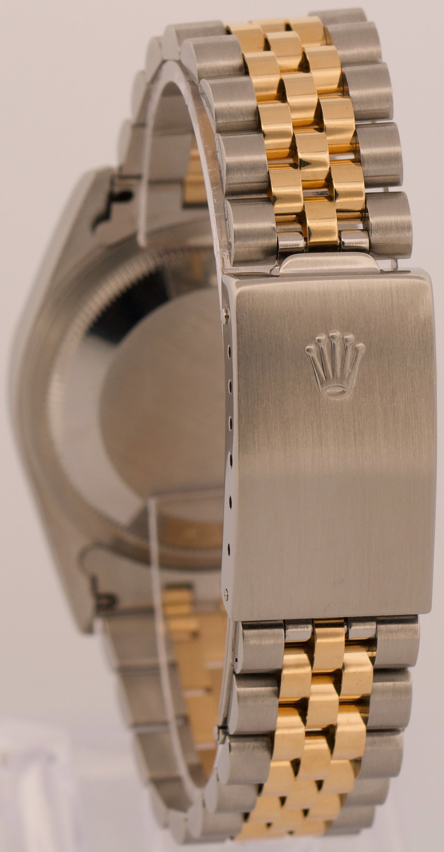 Rolex DateJust 36mm CHAMPAGNE DIAMOND 18K Yellow Gold Steel JUBILEE Watch 16233