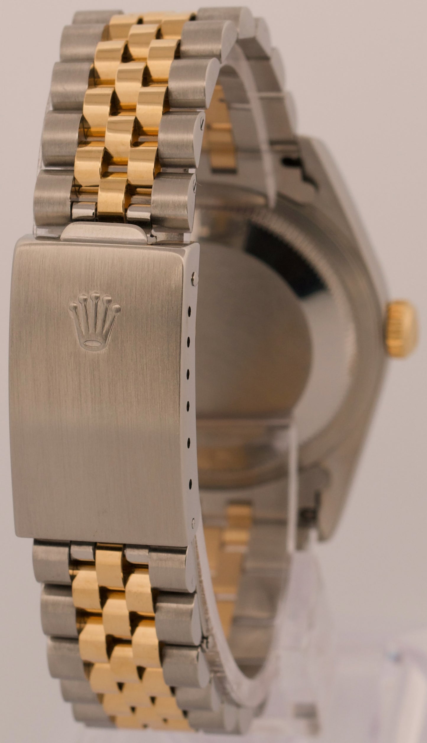 Rolex DateJust 36mm CHAMPAGNE DIAMOND 18K Yellow Gold Steel JUBILEE Watch 16233