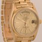 1987 Rolex Day-Date President CHAMPAGNE 18K Yellow Gold Fluted 36mm 18038 Watch