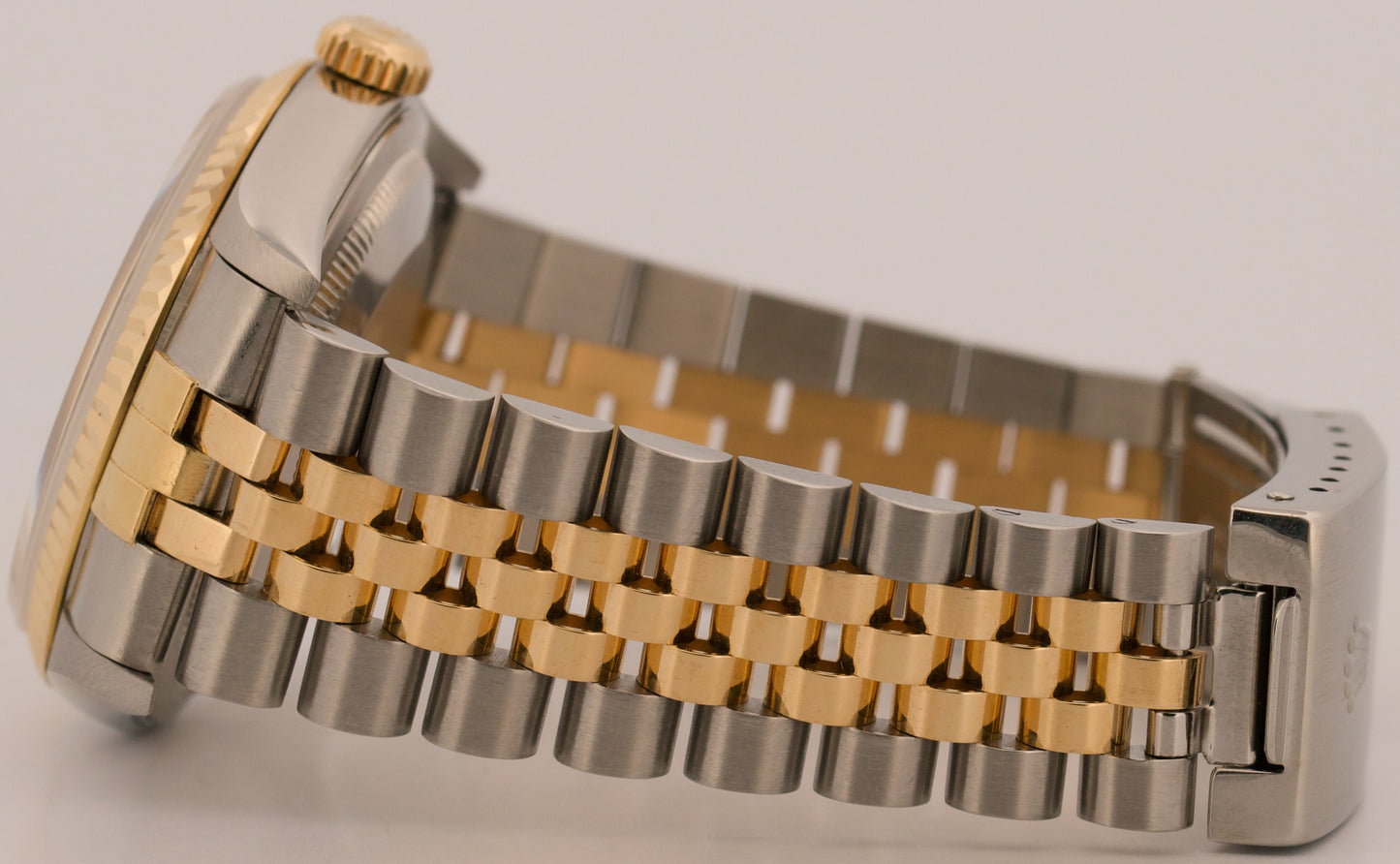 Rolex DateJust 36mm CHAMPAGNE DIAMOND 18K Yellow Gold Steel JUBILEE Watch 16233