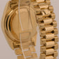 1987 Rolex Day-Date President CHAMPAGNE 18K Yellow Gold Fluted 36mm 18038 Watch