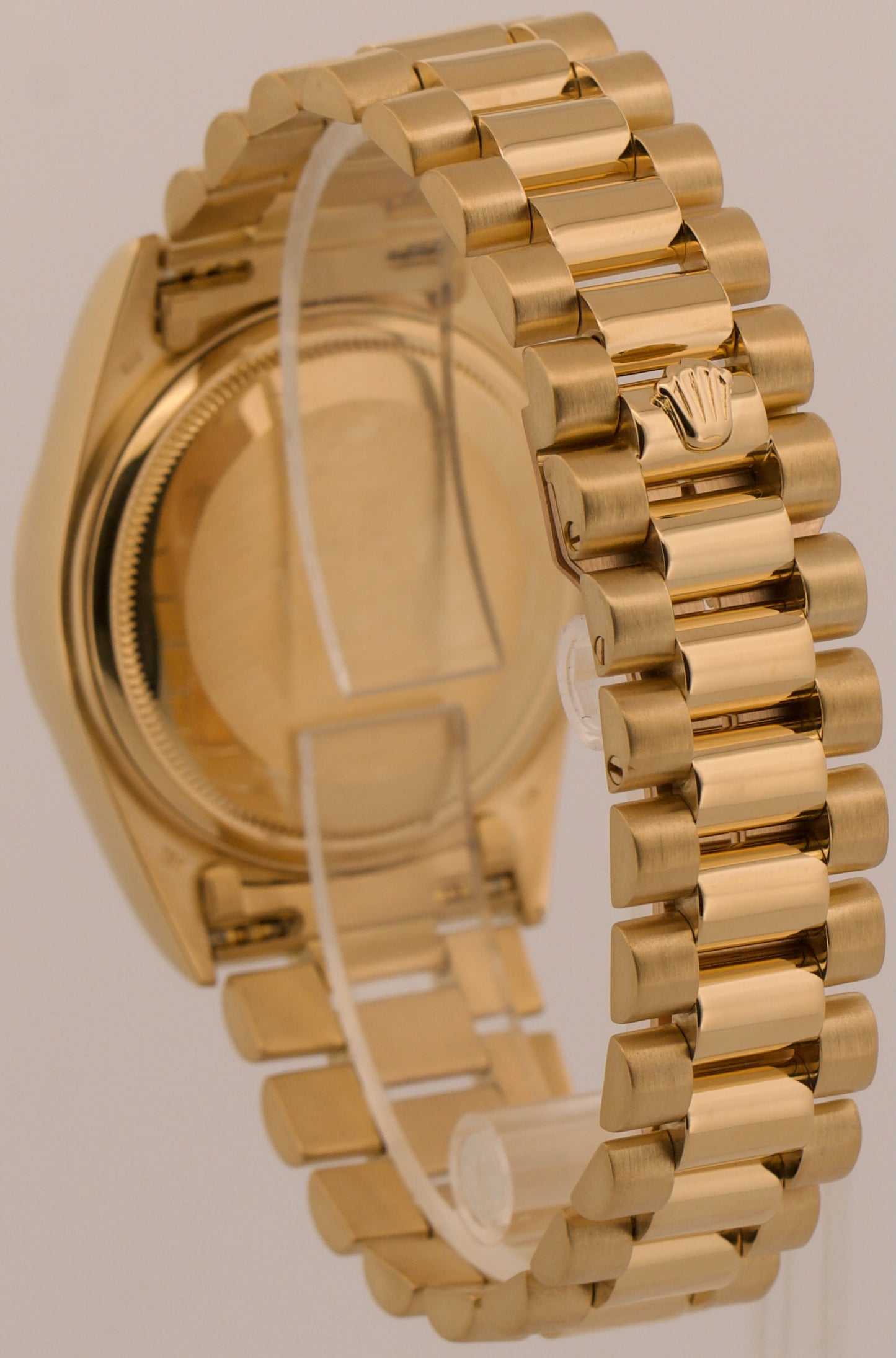 1987 Rolex Day-Date President CHAMPAGNE 18K Yellow Gold Fluted 36mm 18038 Watch