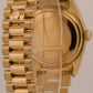1987 Rolex Day-Date President CHAMPAGNE 18K Yellow Gold Fluted 36mm 18038 Watch