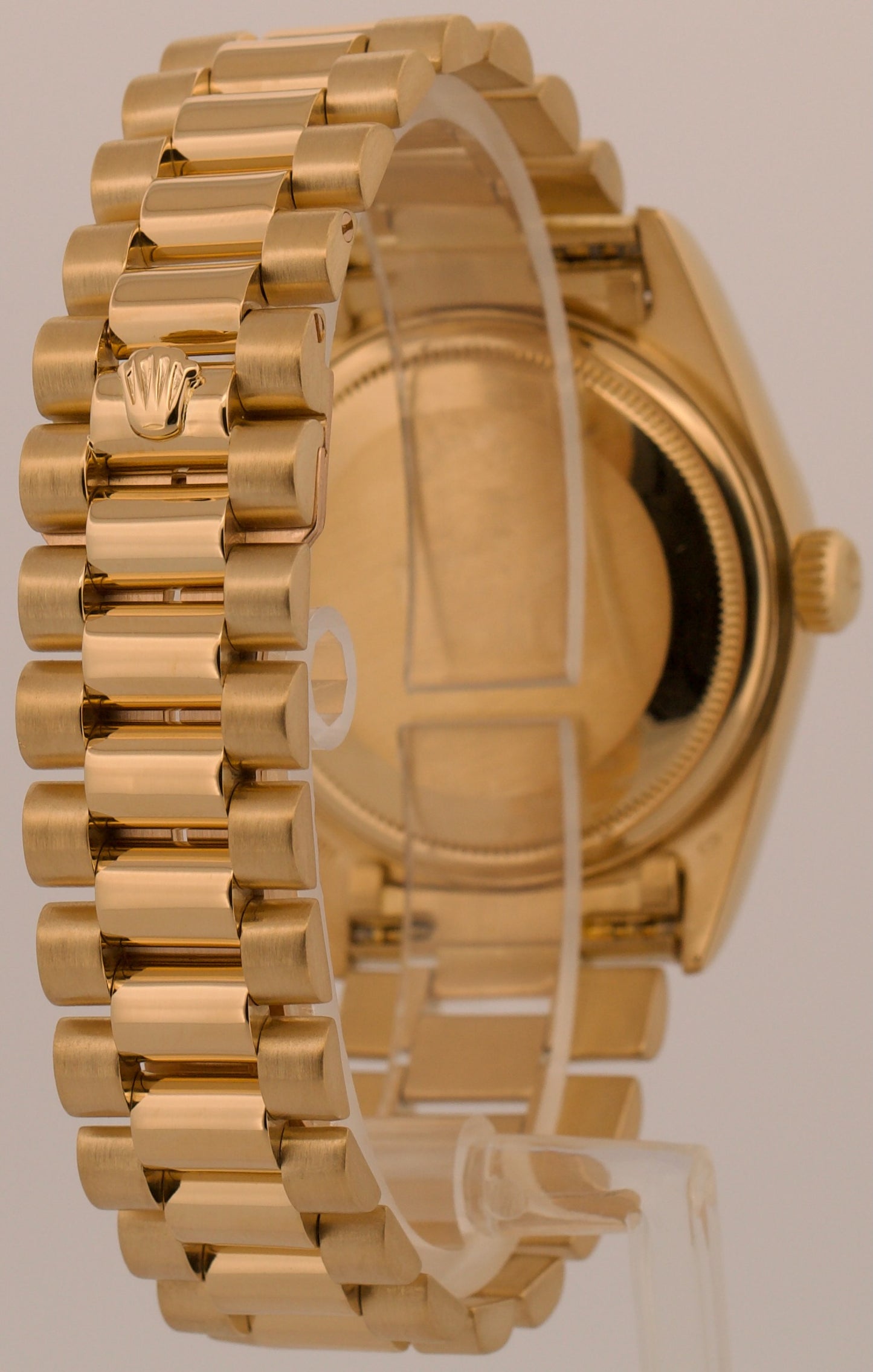 1987 Rolex Day-Date President CHAMPAGNE 18K Yellow Gold Fluted 36mm 18038 Watch