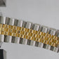 Rolex DateJust 36mm CHAMPAGNE DIAMOND 18K Yellow Gold Steel JUBILEE Watch 16233