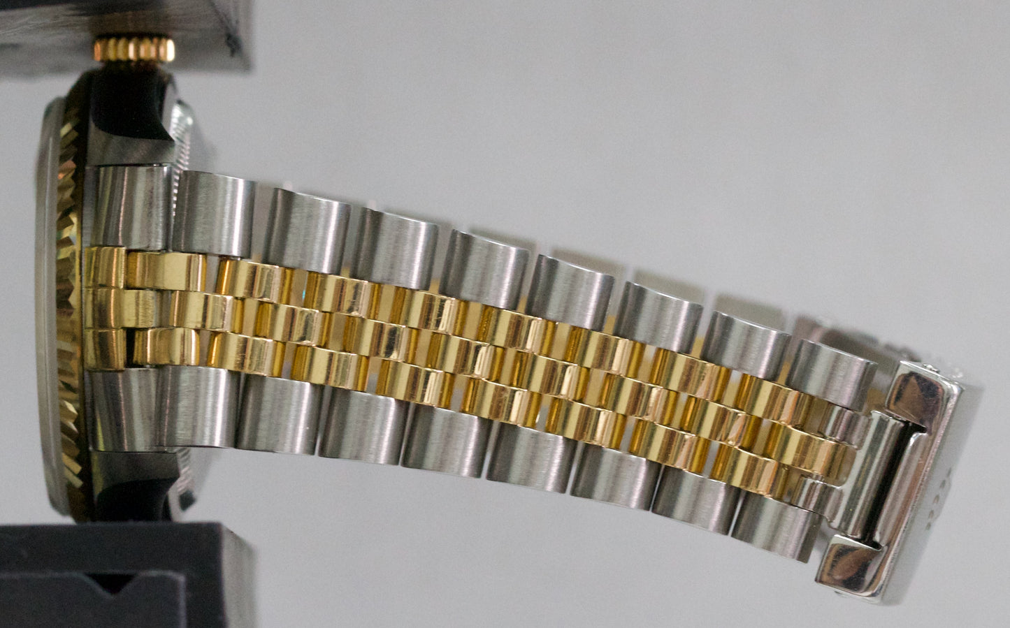 Rolex DateJust 36mm CHAMPAGNE DIAMOND 18K Yellow Gold Steel JUBILEE Watch 16233