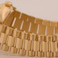 1987 Rolex Day-Date President CHAMPAGNE 18K Yellow Gold Fluted 36mm 18038 Watch