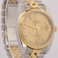 Rolex DateJust 36mm CHAMPAGNE 18K Gold Fluted Steel SUPER JUBILEE 116233 Watch