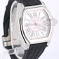 Cartier Roadster GMT XL Steel Silver Roman Numeral 42mmX48mm 2722 Textile Watch