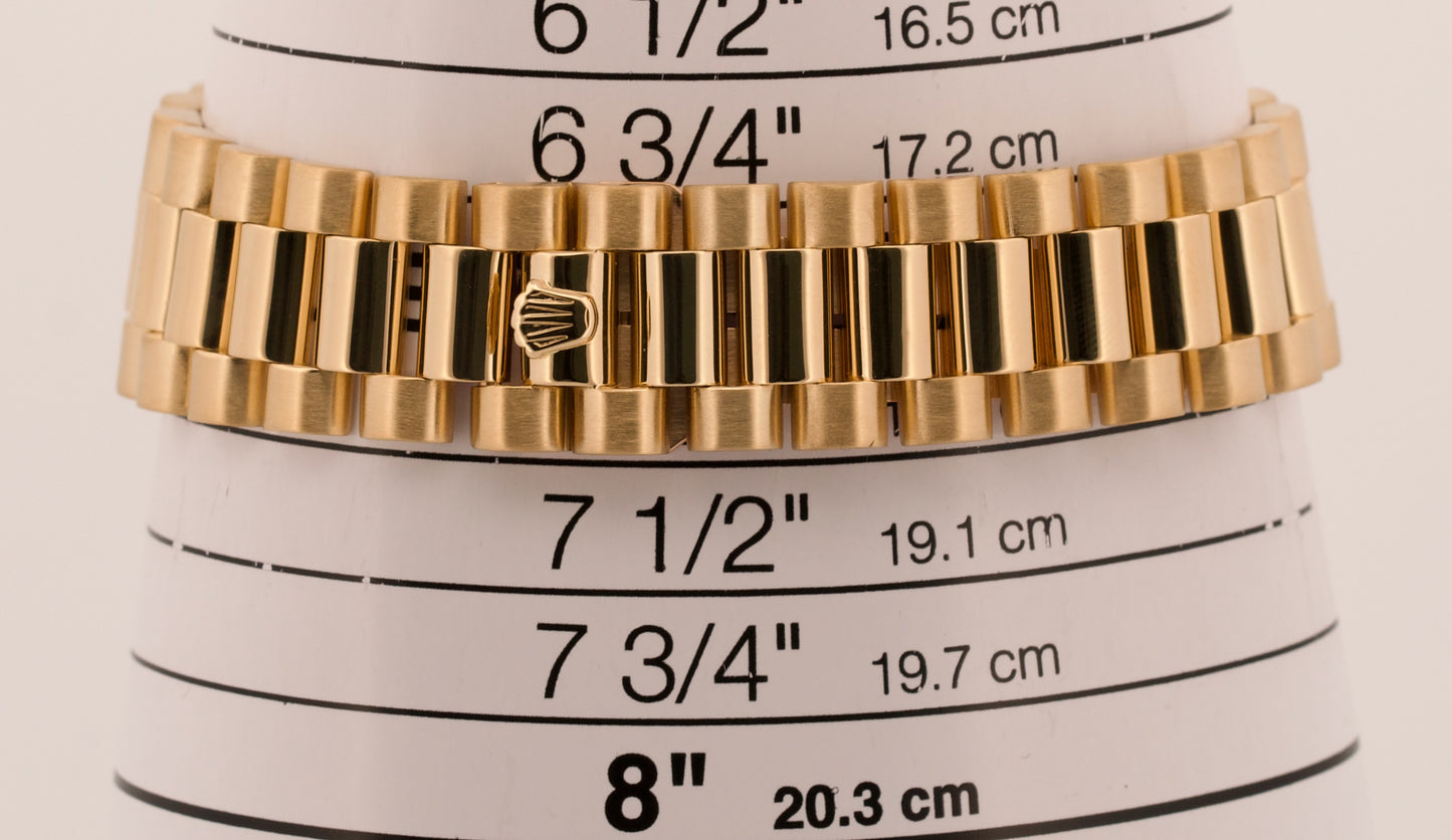 1987 Rolex Day-Date President CHAMPAGNE 18K Yellow Gold Fluted 36mm 18038 Watch
