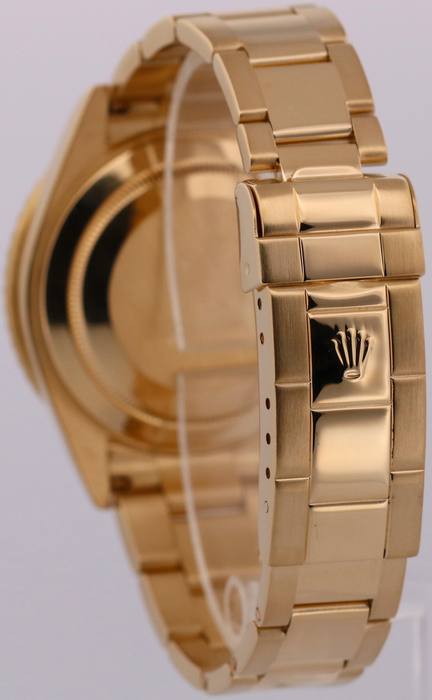 2005 PAPERS Rolex Submariner Date BLUE 18K Yellow Gold Oyster 40mm 16618 BOX
