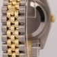 Rolex DateJust 36mm CHAMPAGNE 18K Gold Fluted Steel SUPER JUBILEE 116233 Watch