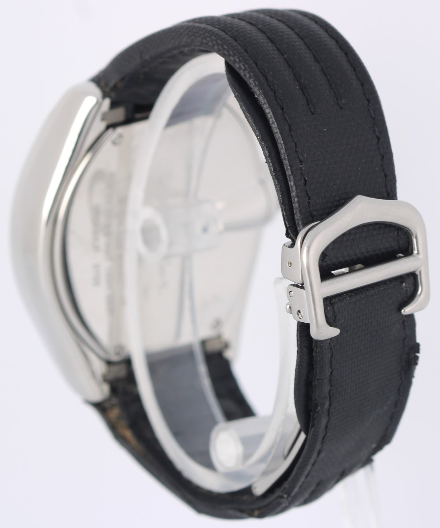 Cartier Roadster GMT XL Steel Silver Roman Numeral 42mmX48mm 2722 Textile Watch
