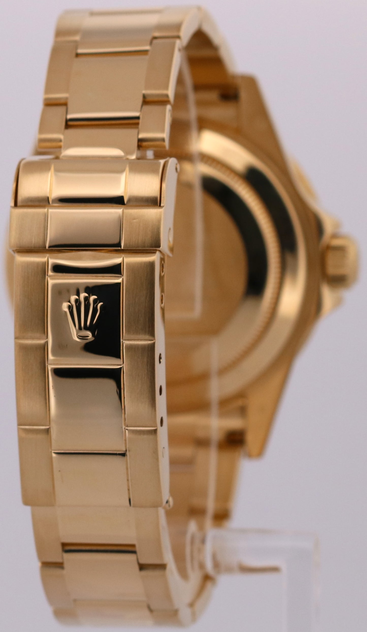 2005 PAPERS Rolex Submariner Date BLUE 18K Yellow Gold Oyster 40mm 16618 BOX