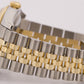 Rolex DateJust 36mm CHAMPAGNE 18K Gold Fluted Steel SUPER JUBILEE 116233 Watch