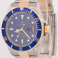 MINT PAPERS Rolex Submariner Date 40mm BLUE Two-Tone Steel 18K GOLD 16613 BOX