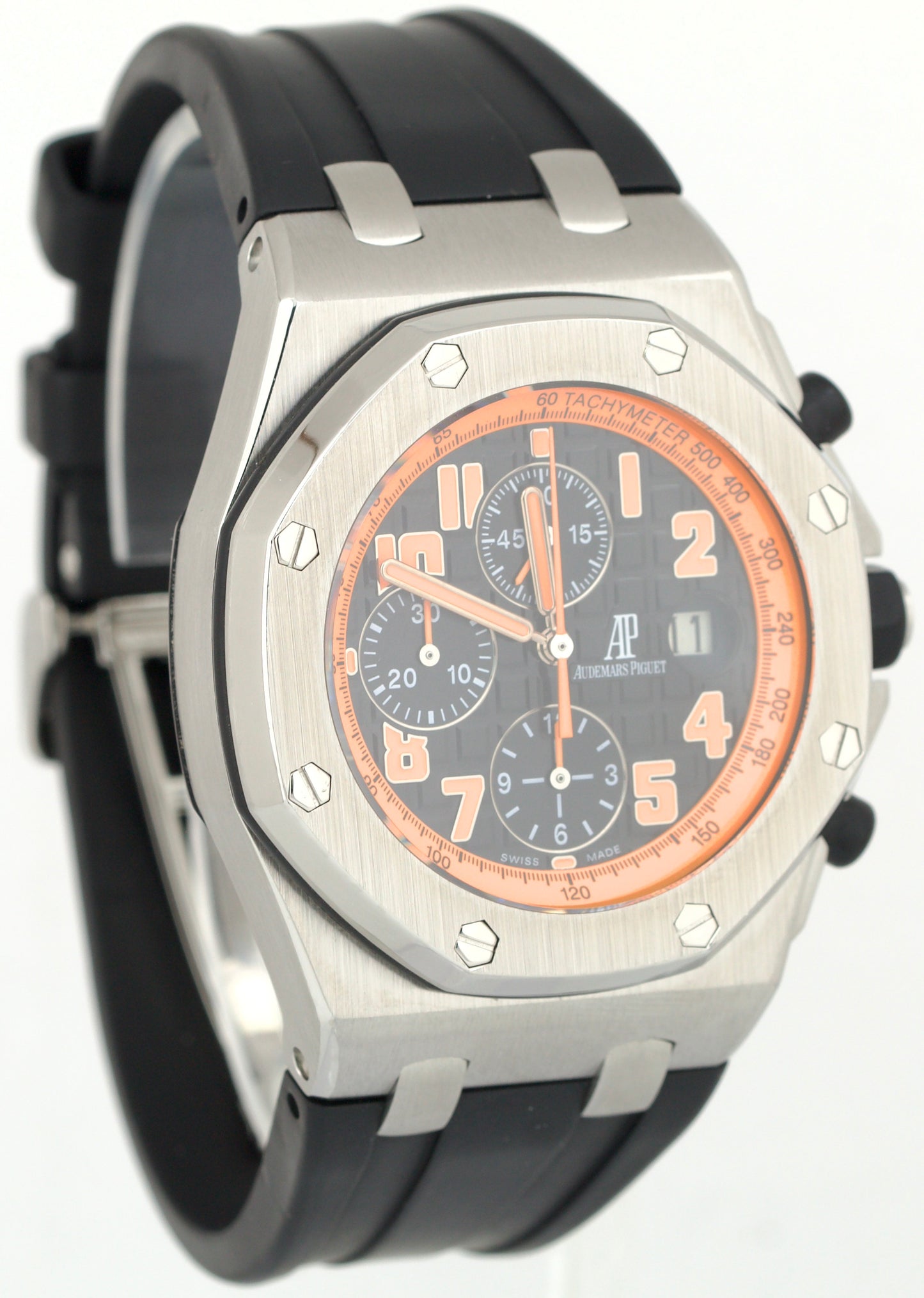 MINT Audemars Piguet Royal Oak Offshore VOLCANO Orange Rubber Steel 26170ST