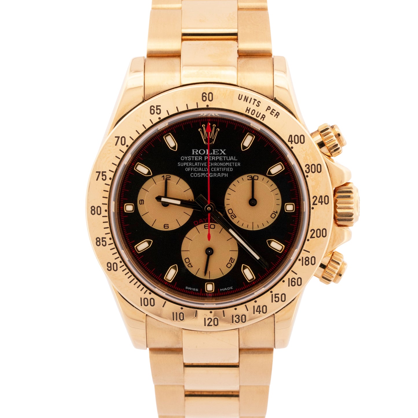 2022 RSC PAPERS Rolex Daytona Cosmograph NEWMAN 18K Yellow Gold 40mm 116528 BOX