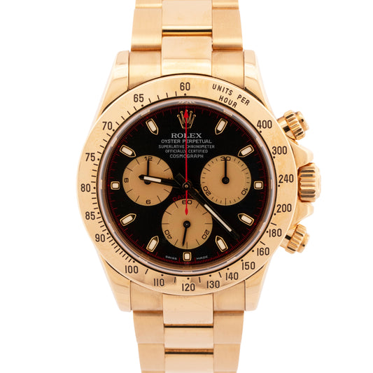 2022 RSC PAPERS Rolex Daytona Cosmograph NEWMAN 18K Yellow Gold 40mm 116528 BOX