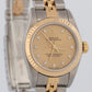 Rolex Oyster Perpetual 24mm CHAMPAGNE DIAMOND 18K Gold Steel JUBILEE 76193 Watch