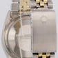 VINTAGE 1982 Rolex DateJust 36mm PATINA SILVER 18K Gold Steel JUBILEE 16013