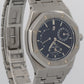 PAPERS Audemars Piguet Royal Oak Dual Time BLACK 36mm Steel 25730ST Watch BOX