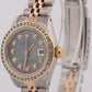 Ladies Rolex DateJust 26mm MOP DIAMOND 18K Yellow Gold Steel JUBILEE 69173 Watch