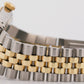 VINTAGE 1982 Rolex DateJust 36mm PATINA SILVER 18K Gold Steel JUBILEE 16013