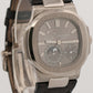 2009 PAPERS Patek Philippe Nautilus Gray Moon Phase 18K White Gold 5712G-001 BOX