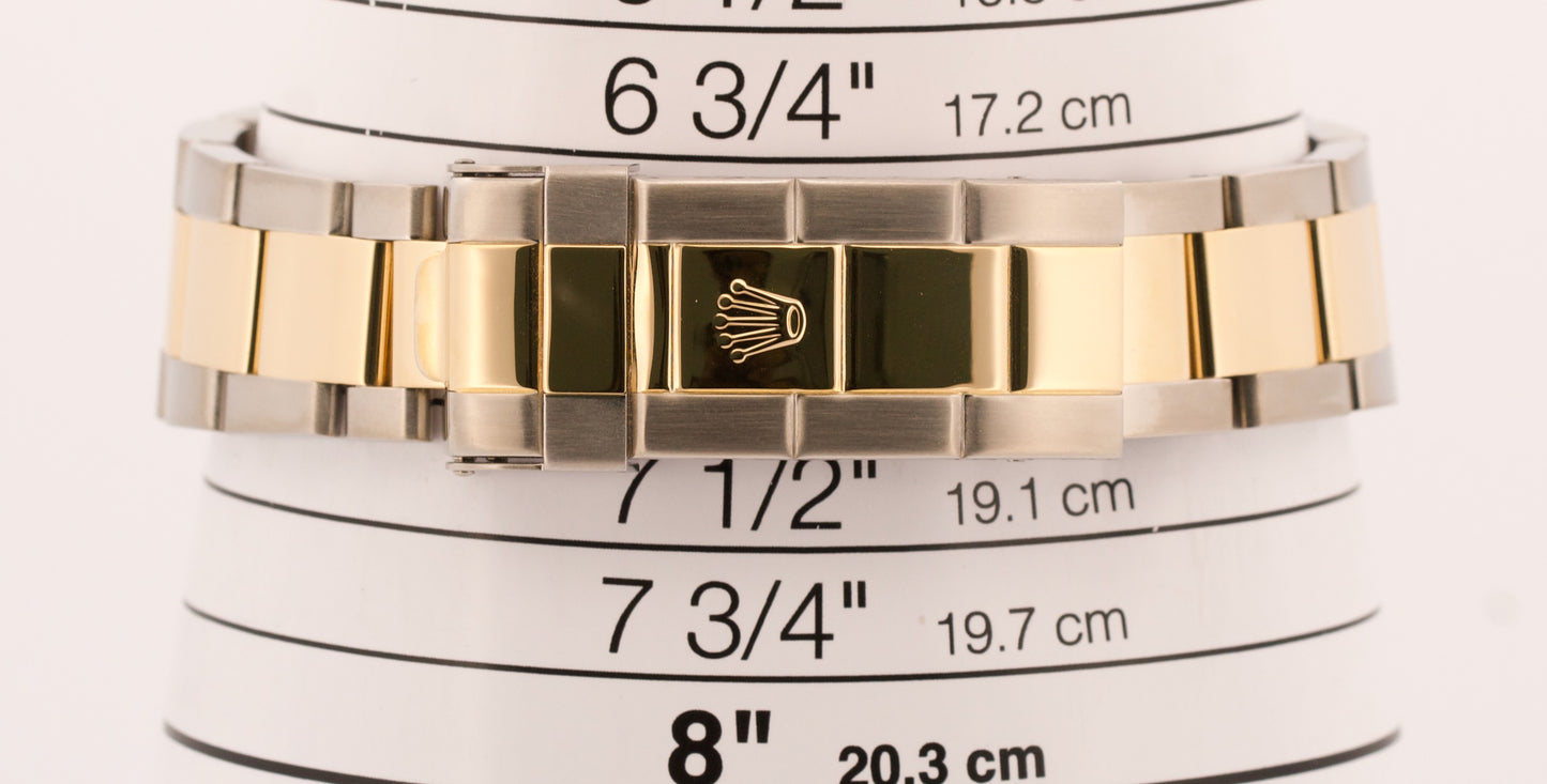 MINT PAPERS Rolex Submariner Date 40mm BLUE Two-Tone Steel 18K GOLD 16613 BOX