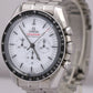 2024 PAPERS Omega Speedmaster Moonwatch WHITE 42mm Steel 310.30.42.50.04.001 BOX
