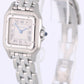 1998 PAPERS Cartier Panthere SMALL Silver Roman 23X30mm 1320 Quartz Watch BOX