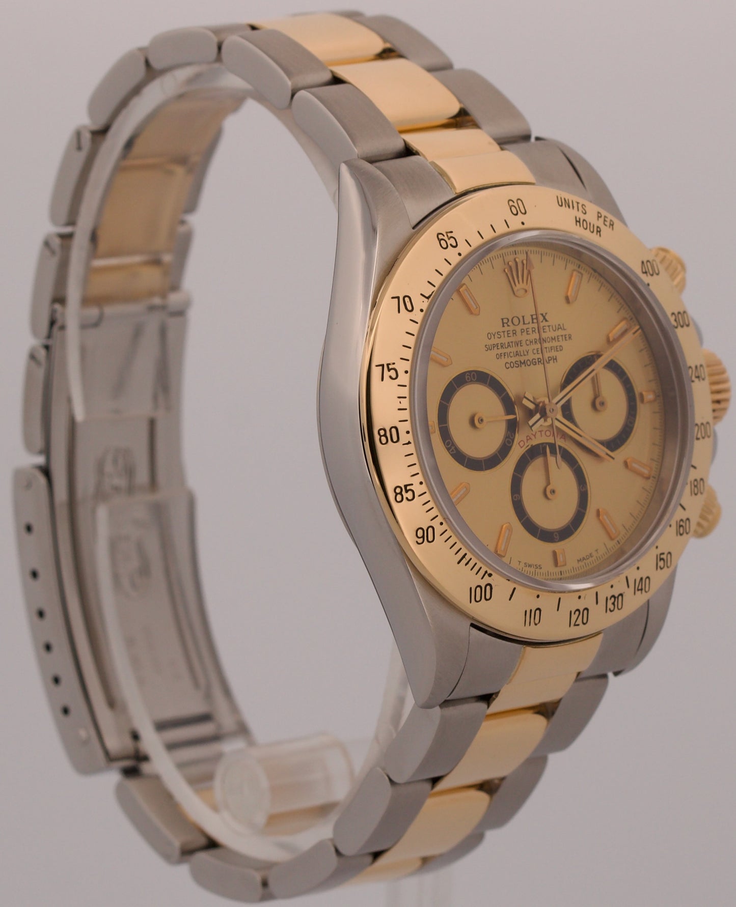2014 RSC Rolex Daytona Cosmograph CHAMPAGNE 18K Gold Steel ZENITH 16523 BOX