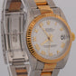 UNPOLISHED 2002 PAPERS Rolex DateJust WHITE ROMAN 18K Steel 31mm 78273 Watch BOX