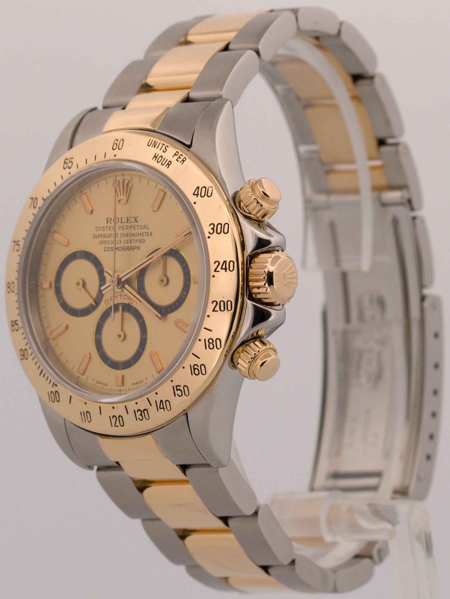 2014 RSC Rolex Daytona Cosmograph CHAMPAGNE 18K Gold Steel ZENITH 16523 BOX
