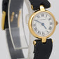 Cartier Mini Vendome 18K Yellow Gold WHITE Quartz 27mm x 19mm 866010 Watch