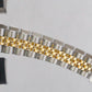 Rolex Oyster Perpetual 24mm CHAMPAGNE DIAMOND 18K Gold Steel JUBILEE 76193 Watch